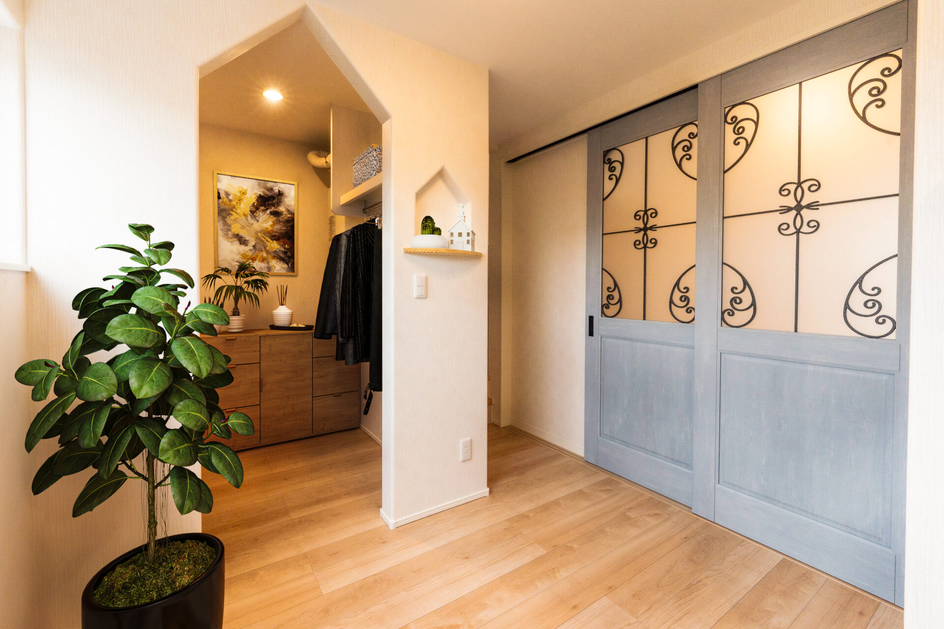 かわいいアレンジの空間