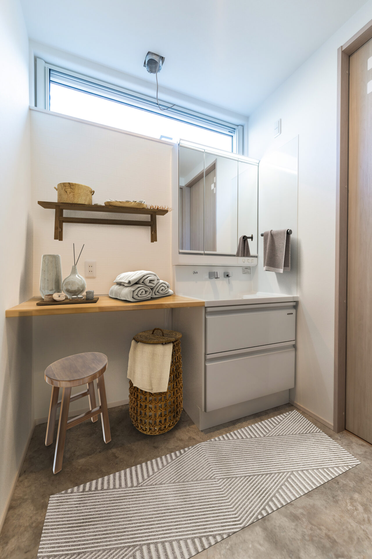 優しさと便利さが共存する洗面所