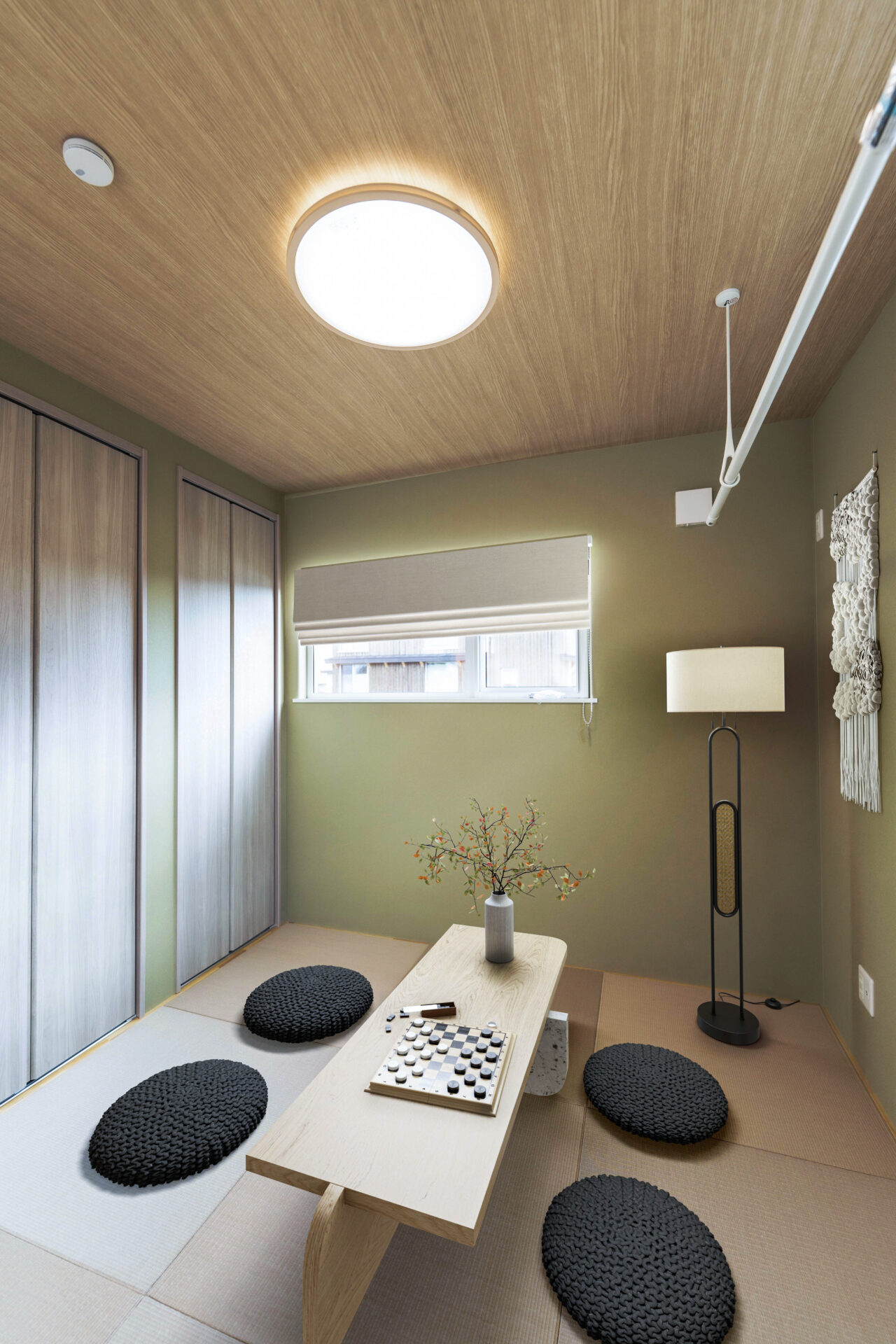 和の静けさが心地よい続きの和室