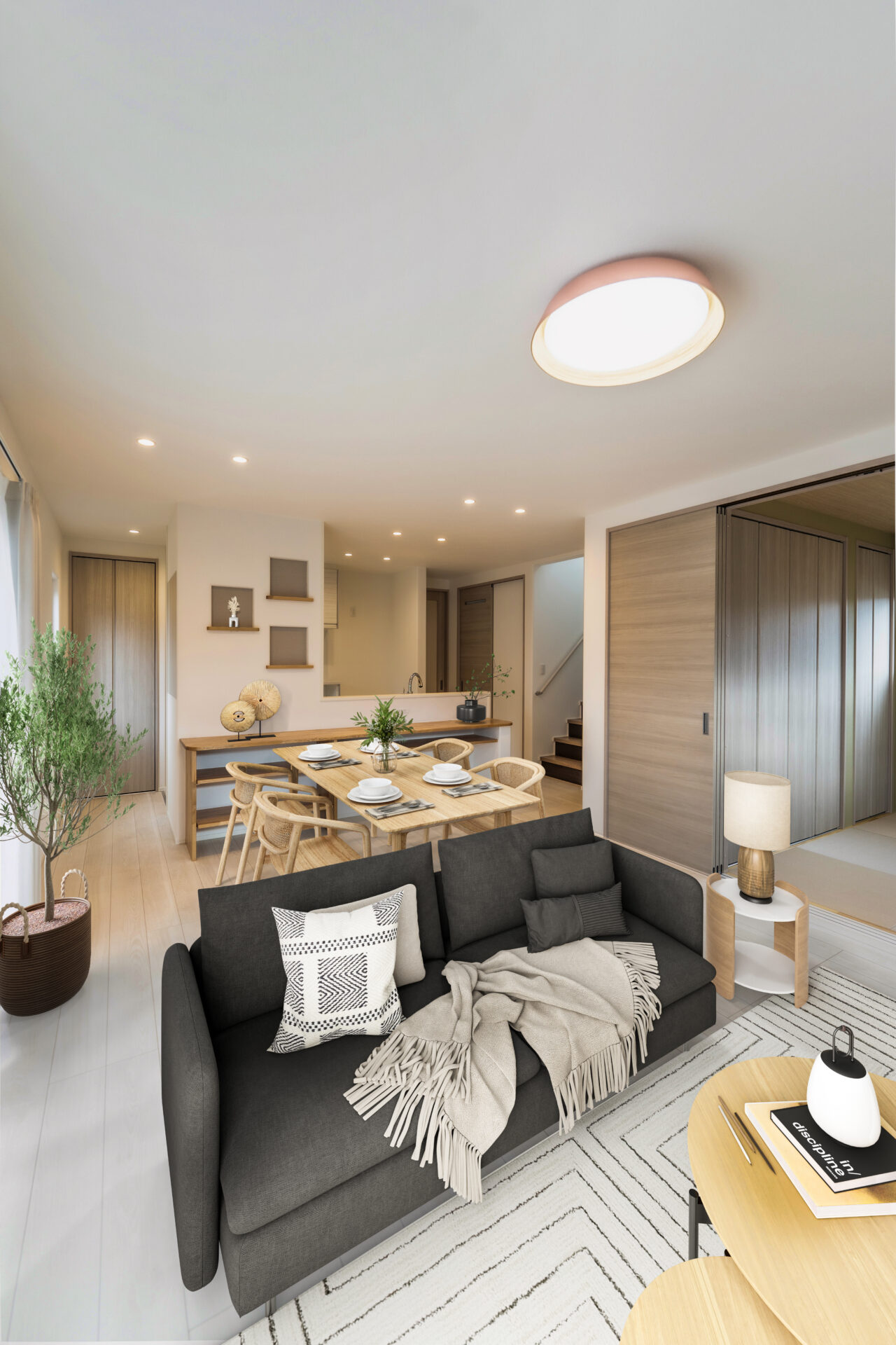 優しさと洗練が光るあたたかいLDK