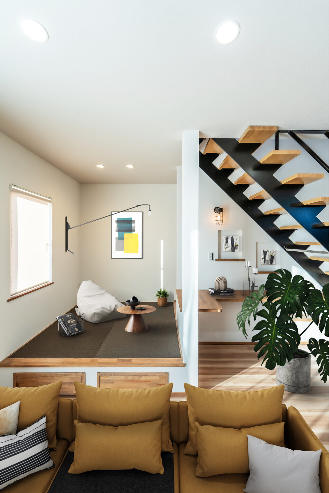 使い勝手抜群のリビング脇に佇む小上がり和室