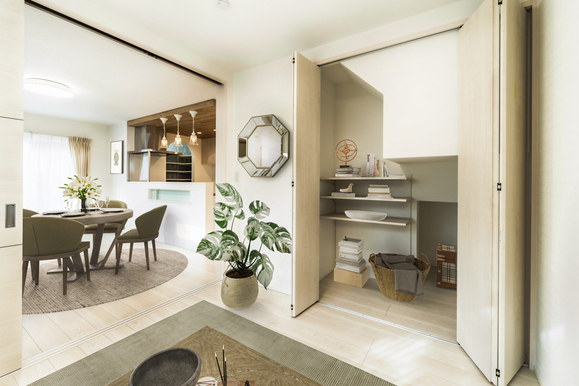 収納力が魅力の工夫されたLDK