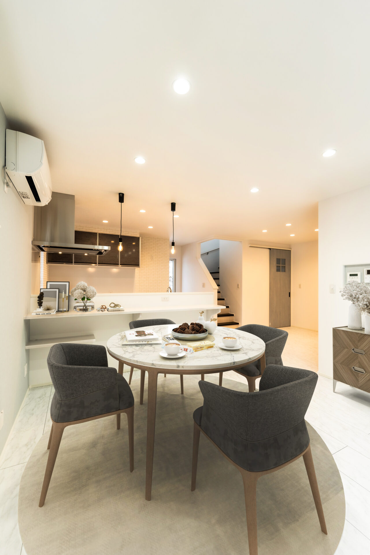 優しい色調で心地よいLDK