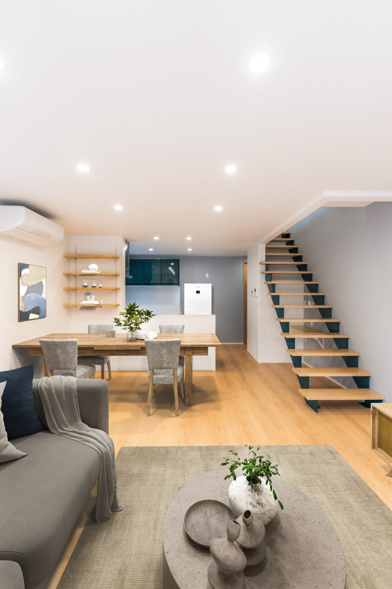 個性が光る階段が魅力のLDK