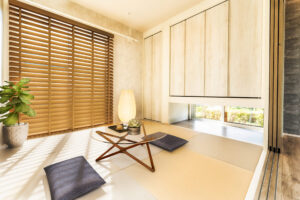 引戸で広がる多用途な和室