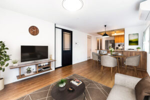 木目が彩る心地よいLDK