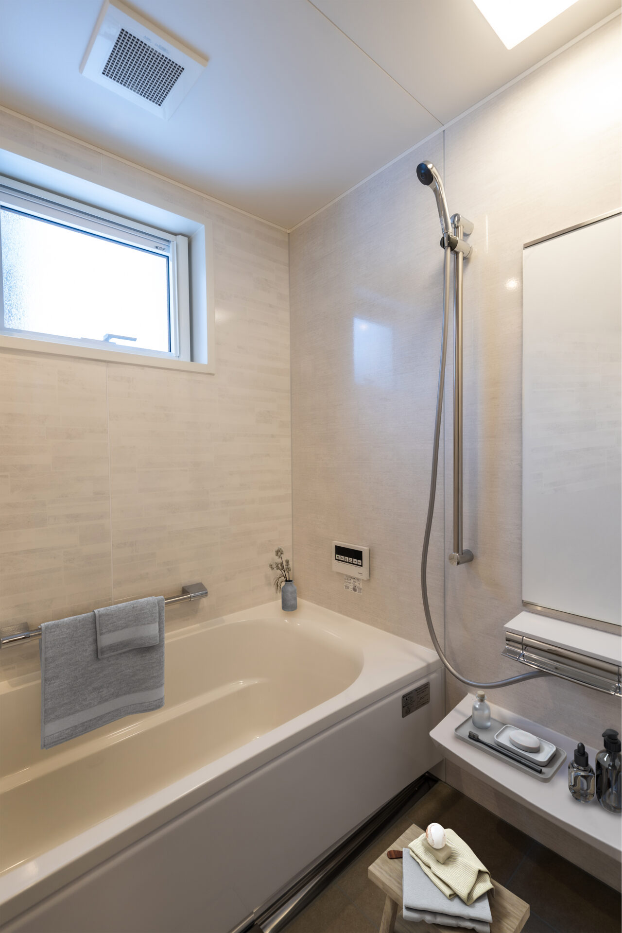 疲れを癒すリラックスバスルーム