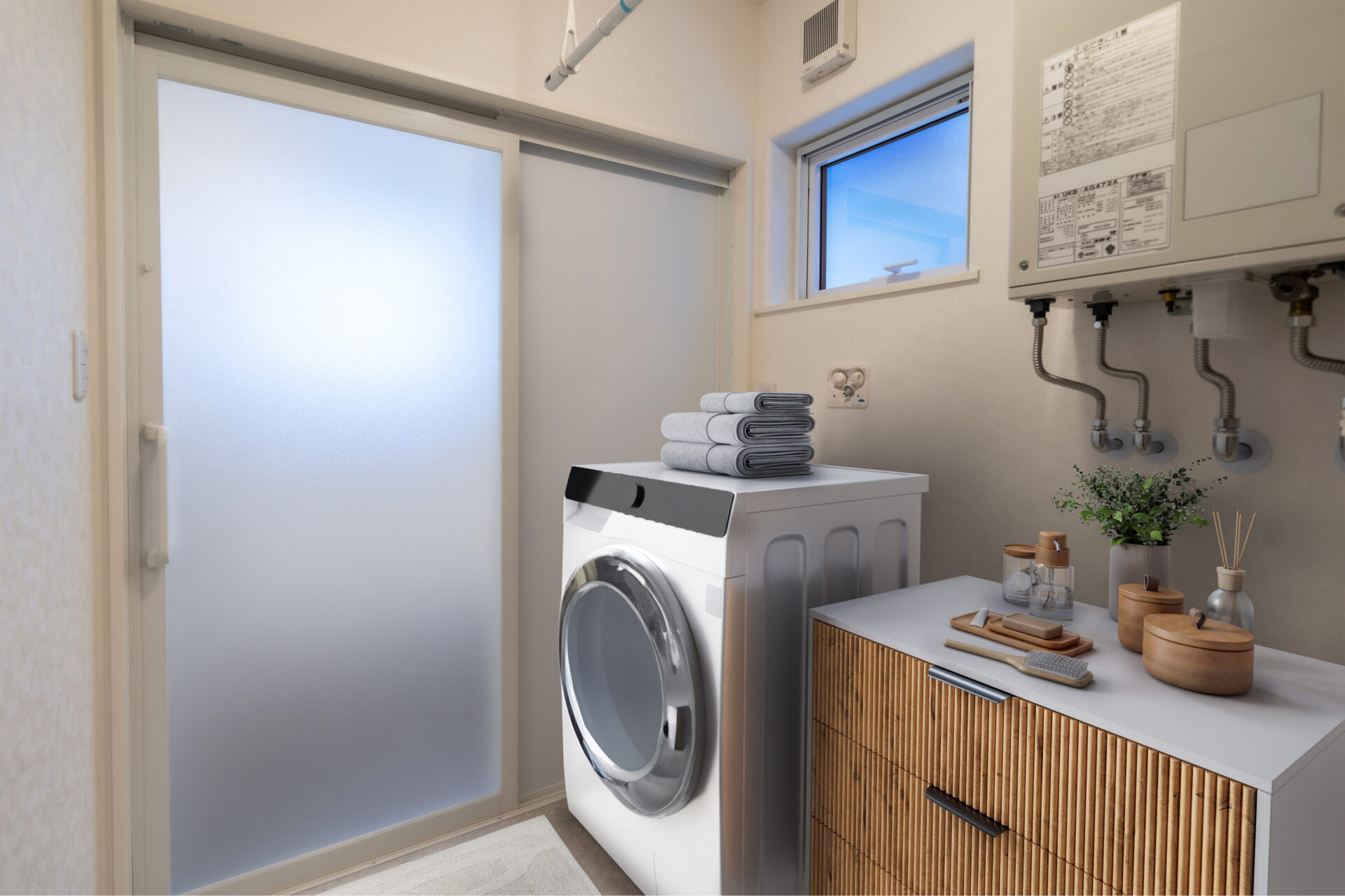 家事効率アップのランドリールーム