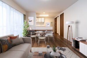 自然光あふれる温かなLDK