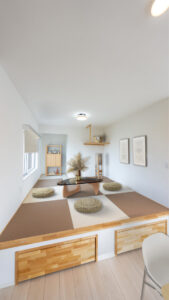 自然光が柔らかく包む小上がりの和室原市I邸(15)