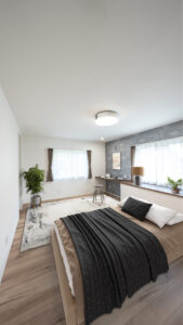 開放感ある主寝室