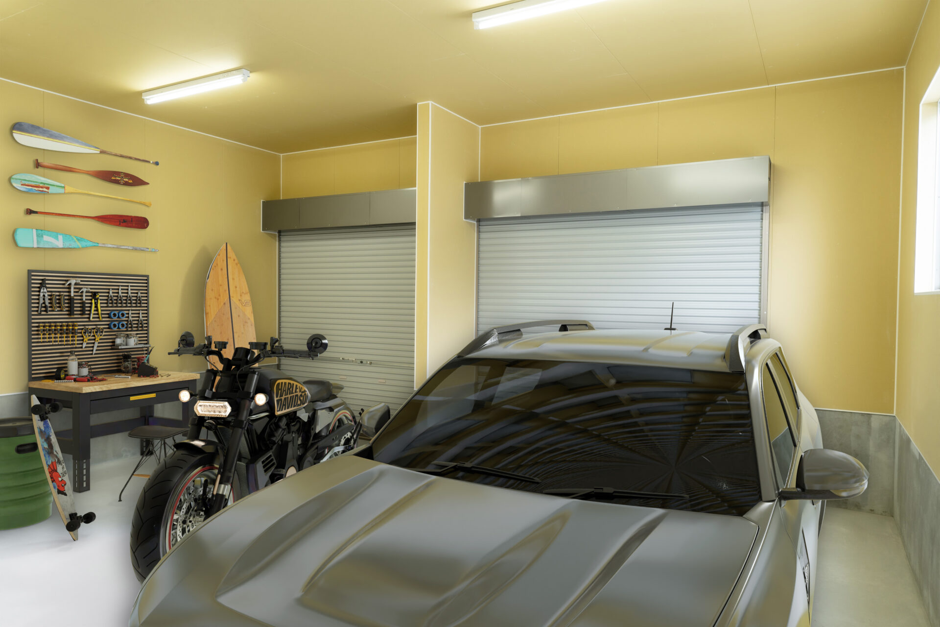 車とバイクを楽しむ理想のガレージ