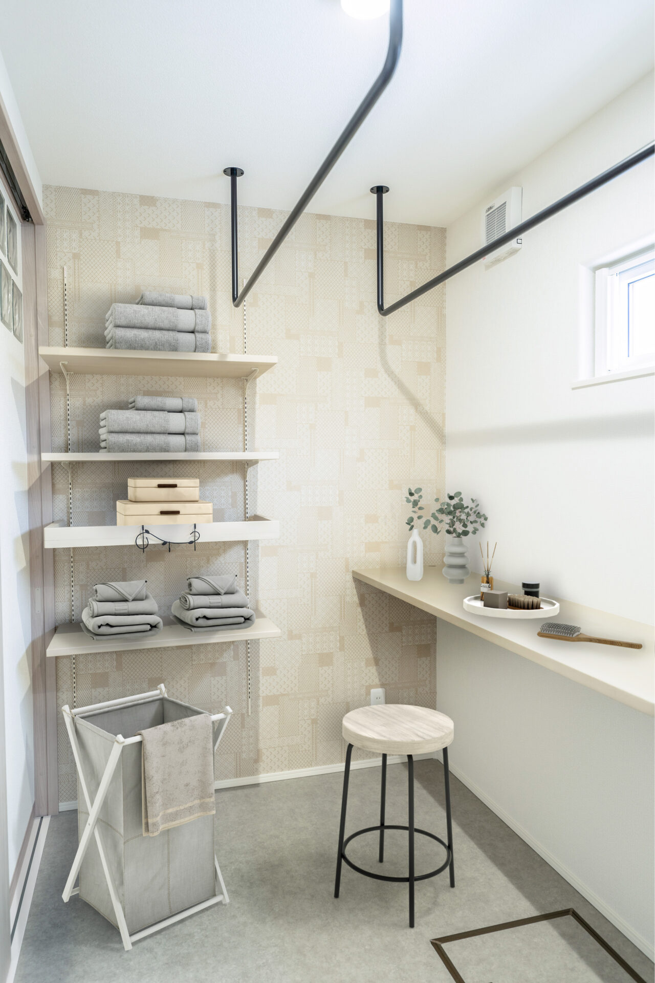 快適で機能的なランドリールーム