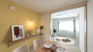 色彩を楽しむダイニングと和室