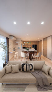 ナチュラルテイストのダイニング