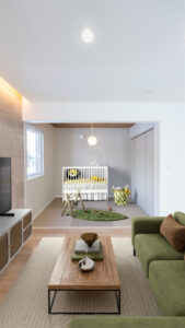 ぬくもりに包まれた子育てにやさしいリビング