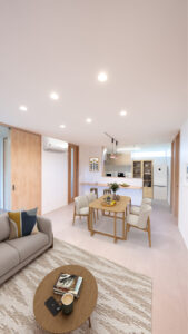 毎日の料理がもっと楽しくなる、対面キッチンのＬＤＫ