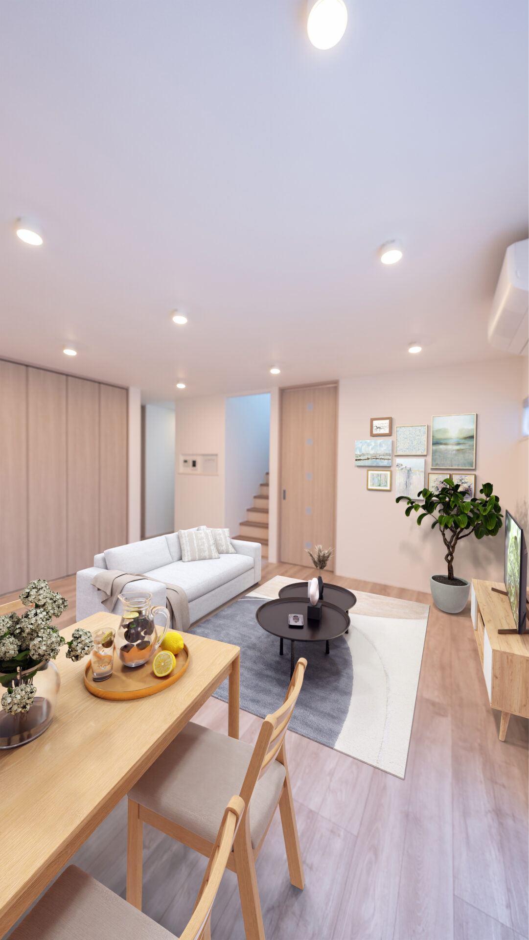 毎日のくつろぎを大切にした、ナチュラルリビング